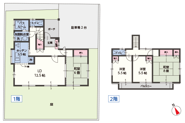 三島市徳倉中古住宅　間取り図