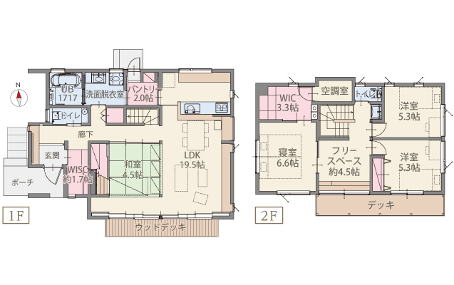 沼津市上香貫売戸建住宅　間取り図